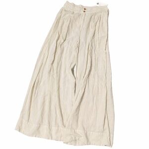 Splendid Wide-Leg Cream Pants